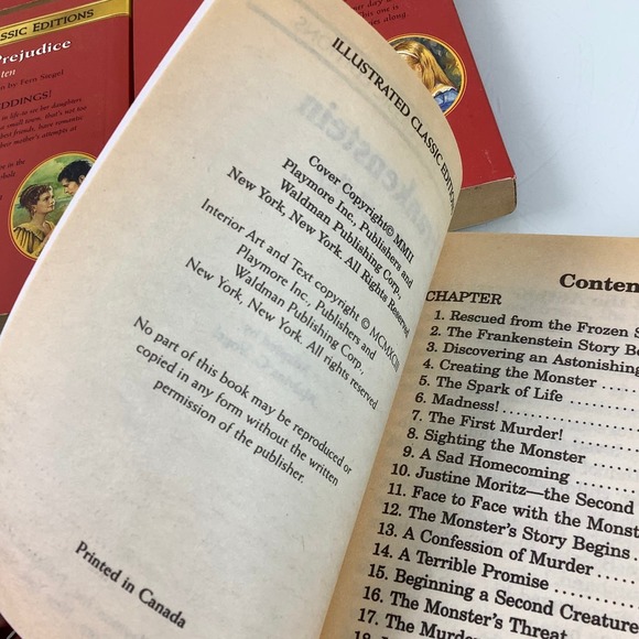 Vintage mini Illustrated Classic Editions Book lot of 6 pocket SC books EUC - Picture 9 of 11